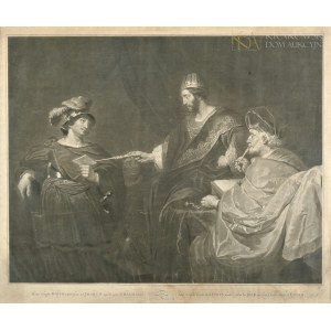 William WARD (1766-1826), Kráľ Dávid posiela Uriáša s listom Joabovi (1792).