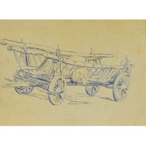 Ludwik MACIĄG (1920-2007), Sketch of a ladder wagon