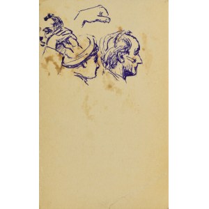 Ludwik MACIĄG (1920-2007), Sketches of men's heads