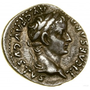 Denarius, 36-37, Lugdunum (Lyon); Av: Emperor's head in wreath....