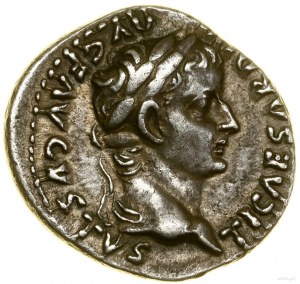 Denarius, 36-37, Lugdunum (Lyon); Av: Emperor's head in wreath....