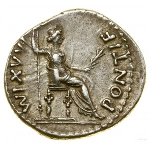 Denario, 36-37, Lugdunum (Lione); Av: testa dell'imperatore con corona di fiori....
