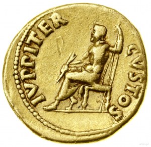 Aureus, (64-65), Rím; Av: Busta cisára s vencom z l...