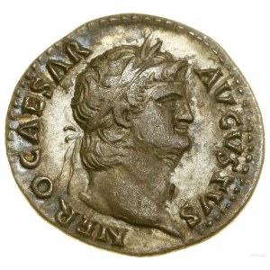 Denier, (65-66), Rome ; Av : tête de l'empereur à droite, NERO C....