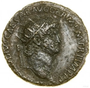 Dupondius, (64), Rome ; Av : tête d'empereur dans une couronne...