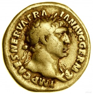 Roman Empire; Aureus, (101-102), Rome; Av: Popier...