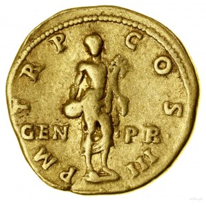 Aureus, (119-122), Řím; Av: poprsí císaře s věncem....