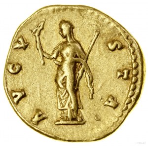 Aureus pośmiertny, (141-161), Rzym; Aw: Popiersie cesar...