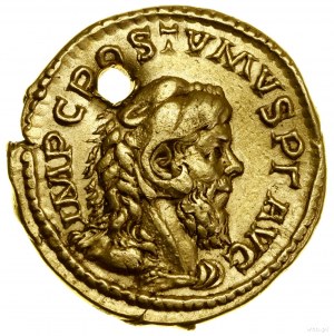 Aureus, (ok. 267), Colonia Agrippina (?); Aw: Popiersie...