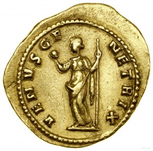 Aureus, (283-285), Lugdunum (Lyon); Av: Büste des Kaisers...