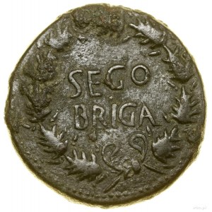 As, (37-41), Segovia; Av: testa di imperatore con corona di alloro....