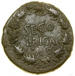 As, (37-41), Segovia; Aw: Głowa cesarza w wieńcu laurow...