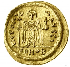 Solidus, (ca. 607-610), Constantinople; Av: Bust in...