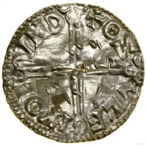 Denier de type Long Cross, (997-1003), Londres, minster Osul...