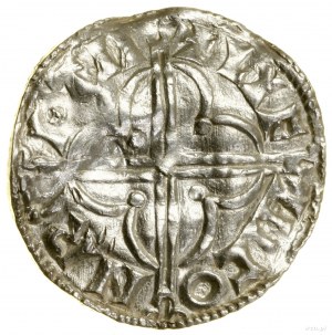 Čtyřlístkový denár, (1018-1024), Hertford, minster L...