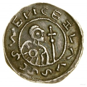 Denarius, (from 1050), Prague; Av: Bust of the ruler opposite....