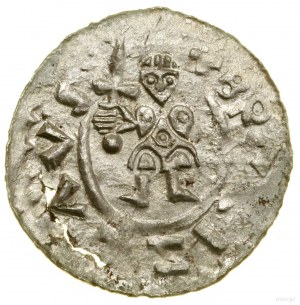 Denar, (1092-1100), Podivín ou Brno ; Av : personnage debout...