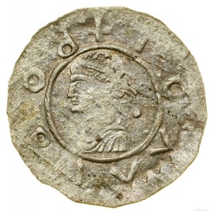 Denar, (1100-1107); Aw: Popiersie w lewo, + BORIVVOI (w...