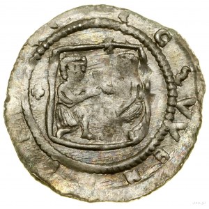Denarius; Av: A figure on horseback to the right, holding a prop...