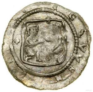 Denarius; Av: A figure on horseback to the right, holding a prop...