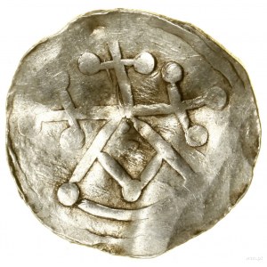 Semi-brattato, Haithabu (Hedeby); Av: busto schematico....