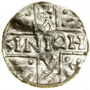 Denár, (1018-1026), Regensburg, mincovna Aza; Av: Dwunitk...