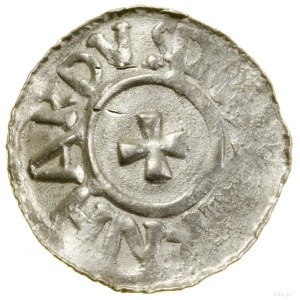 Denarius; Av: Cross, ...RNHARDVS...; Rw: Cross, ...NOMINE PNI...; ...