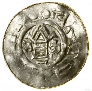 Denar typu OAP, (983-1002), Goslar; Aw: Krzyż, w kątach...