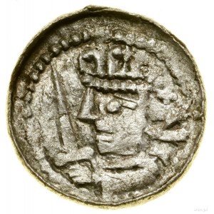 Kráľovský denár, (1076-1079/1080); Av: Busta vládcu....