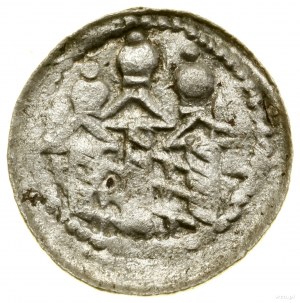 Denar królewski, (1076-1079/1080); Aw: Popiersie władcy...
