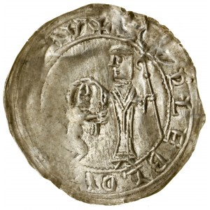 Absolutistický brakteát, (1137-1138), Krakov; svätý Adalbert...
