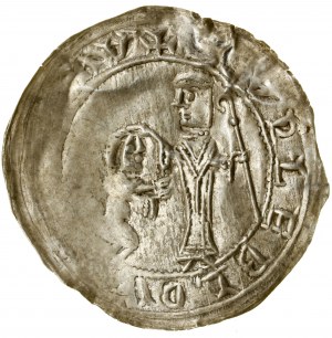 Absolutistický brakteát, (1137-1138), Krakov; svatý Adalbert...