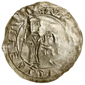 Absolutistický brakteát, (1137-1138), Krakov; svätý Adalbert...