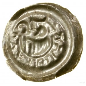 Brakteat, (dopo il 1220 circa); Mezza figura di vescovo a destra, tre...