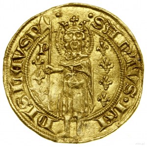 Goldgulden, (1366-1368), Buda, Goldschmied Péter Chimle; Av...