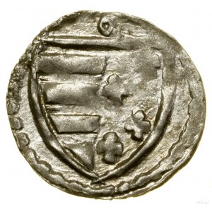 Denarius, Cracow; Av: Andegavian shield, above it a ring....