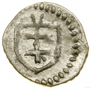 Korunovační denár, (z roku 1404), Wschowa; Av: Orel; Rw: Kříž...