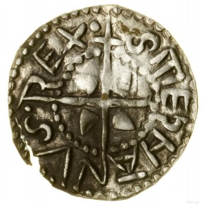 Denarius; Av: Cross with wedges in the corners, + STEPHANVS - REX ...