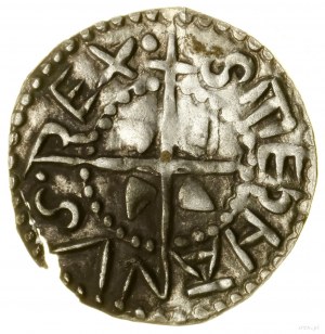 Denarius; Av: Cross with wedges in the corners, + STEPHANVS - REX ...