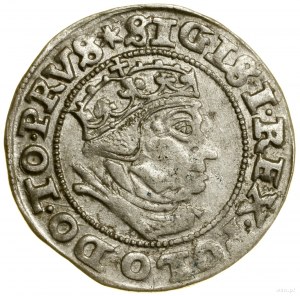 Penny, 1540, Gdansk ; sur l'avers, fin de la légende PRVS ; ...