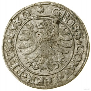 Grosz, 1530, Toruń; Schwert rechts vom Kopf des Adlers, k...