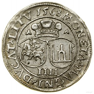 Czworak, 1568, Wilno; końcówki legend L / LITV; Białk.-...