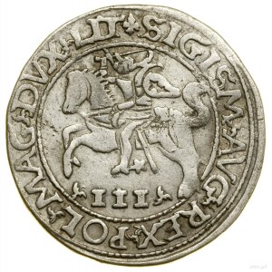 Trojak szyderczy, 1565, Tykocin; Aw: Pogoń w lewo, pod ...