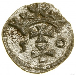 Denar, 1550, Danzig; Bialk.-Szw. 405 (R3), CNG 81.II, K...