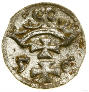 Denar, 1556, Danzig; Bialk.-Szw. 410 (R2), CNG 81.VIII,...