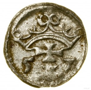 Denarius, 1557, Danzig; a variety with a simple crown; Bialk.-Sz...
