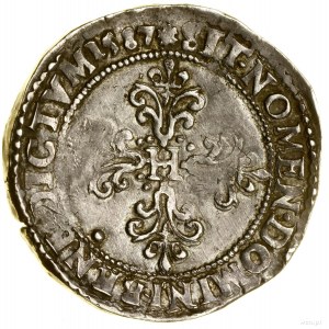 1/2 franc, 1587 T, Nantes ; Ciani 1431, Duplessy 1131, ...