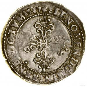 1/2 franc, 1587 T, Nantes ; Ciani 1431, Duplessy 1131, ...