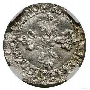 1/4 di franco, 1587 K, Bordeaux; Ciani 1432, Duplessy 1132, ...