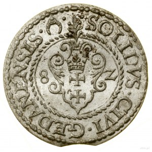 Szeląg, 1582, Gdaňsk; CNG 128.IV, Kop. 7430 (R), Kurp. ...